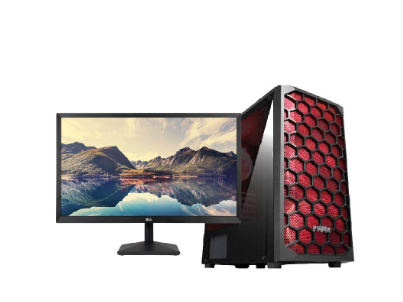 Combo Torre AMD Ryzen 5 4500 + Monitor LG 20” HDMI+ Teclado y mouse Gama Baja/Media