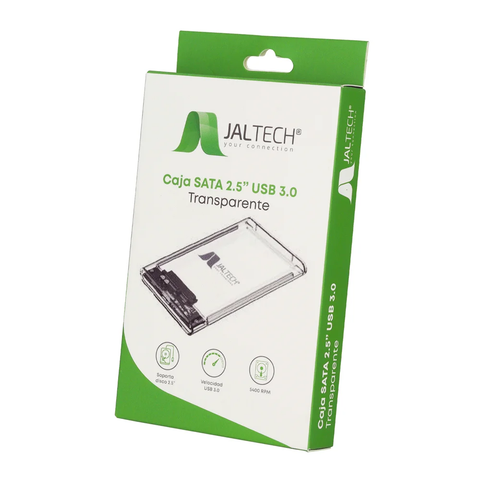 CAJA SATA 2.5 Plg USB 3.0 TRANSPARENTE
