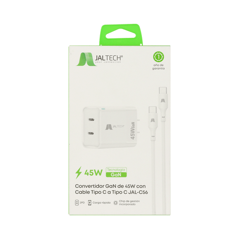CONVERTIDOR 45W CON CABLE TIPO C
