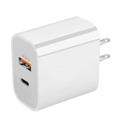 CONVERTIDOR USB Y TIPO C DE PARED 20W