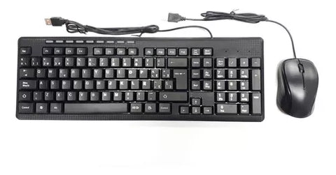 Combo Teclado + Mouse alámbricos usados