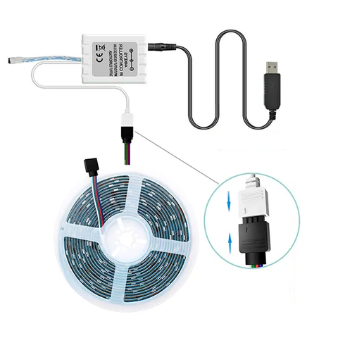 LUCES LED STRIP 5050 LED CALIDA 5MTR
