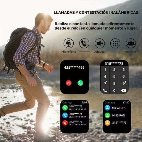 Smartwatch Fitness Mujer y Hombre