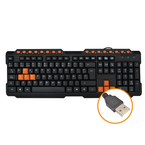 Teclado Multimedia de marca basik tech