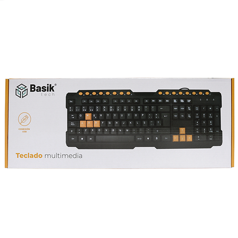 Teclado Multimedia de marca basik tech