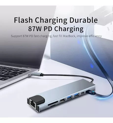 HUB USB 8 en 1