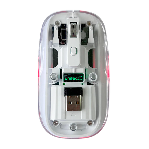 MOUSE INALÁMBRICO TRANSPARENTE UNITEC