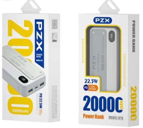 POWER BANK PZX PD 22.5W M v27 20000mah
